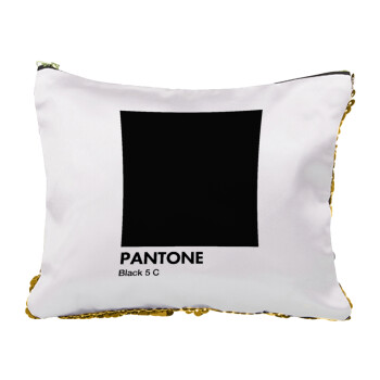 Pantone Black, Τσαντάκι νεσεσέρ με πούλιες (Sequin) Χρυσό