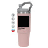 Pink color, 890ml (30oz) stainless Steel Tumbler with Handle