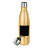 Glitter gold stainless steel thermos bottle, double-walled, 500ml