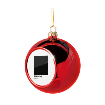Pantone Black, Χριστουγεννιάτικη μπάλα δένδρου Κόκκινη 8cm