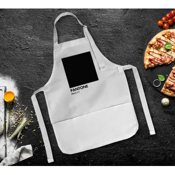 Pantone Black, Ποδιά Σεφ Ολόσωμη Παιδική (με ρυθμιστικά και 2 τσέπες)