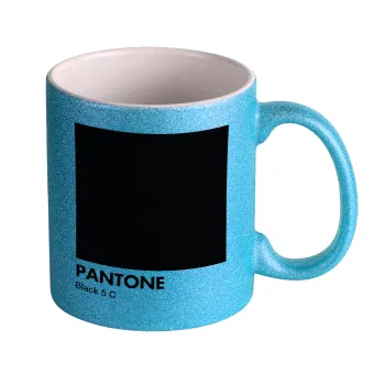 Pantone Black, Κούπα Σιέλ Glitter που γυαλίζει, κεραμική, 330ml