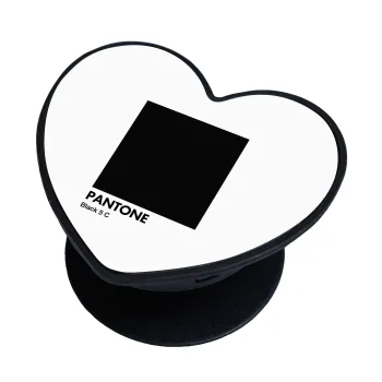 Pantone Black, Phone Holders Stand  καρδιά Μαύρο Βάση Στήριξης Κινητού στο Χέρι