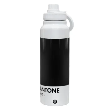 Pantone Black, Θερμός 1L Ανοξείδωτο με Βάση Κινητού & Διπλά Τοιχώματα