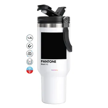 Pantone Black, Mega Stainless steel Tumbler with lid, double wall 1,2L