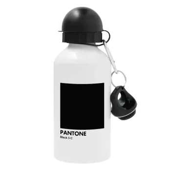 Pantone Black, Μεταλλικό παγούρι νερού, Λευκό, αλουμινίου 500ml
