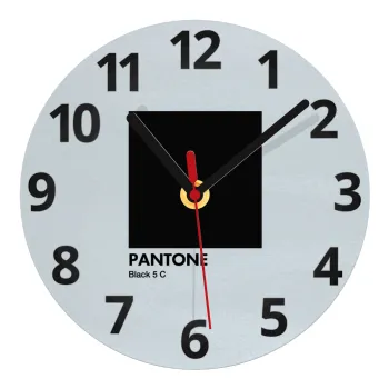 Pantone Black, Ρολόι τοίχου γυάλινο (20cm)