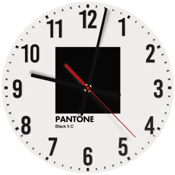 Pantone Black, Ρολόι τοίχου ξύλινο (30cm)
