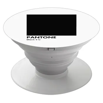 Pantone Black, Phone Holders Stand  White Hand-held Mobile Phone Holder