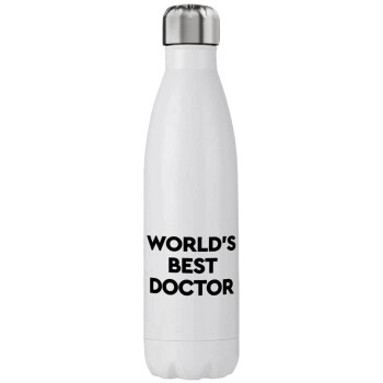 World's Best Doctor, Μεταλλικό παγούρι θερμός (Stainless steel), διπλού τοιχώματος, 750ml