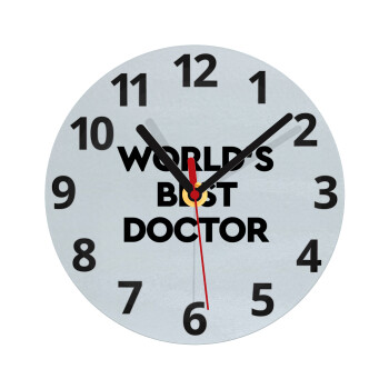 World's Best Doctor, Ρολόι τοίχου γυάλινο (20cm)