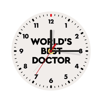 World's Best Doctor, Wooden wall clock (20cm)
