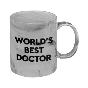 World's Best Doctor, Mug ceramic marble style, 330ml