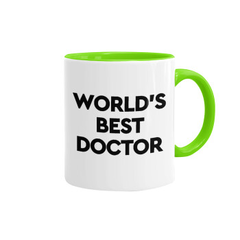 World's Best Doctor, Mug colored light green, ceramic, 330ml