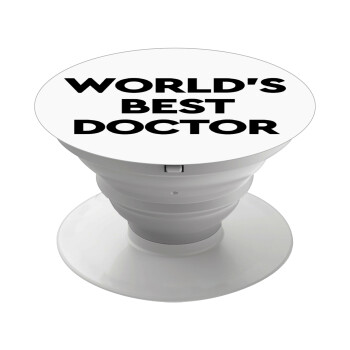 World's Best Doctor, Phone Holders Stand  White Hand-held Mobile Phone Holder