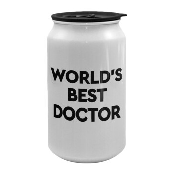 World's Best Doctor, Κούπα ταξιδιού μεταλλική με καπάκι (tin-can) 500ml