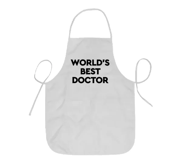 World's Best Doctor — Ποδιά Σεφ ολόσωμη κοντή  Παιδική (44x62cm)