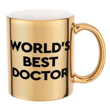 World's Best Doctor, Mug ceramic, gold mirror, 330ml
