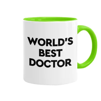 World's Best Doctor, Mug colored light green, ceramic, 330ml