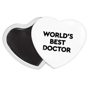 World's Best Doctor, Μαγνητάκι καρδιά (57x52mm)