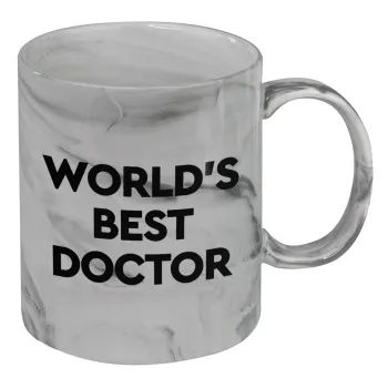 World's Best Doctor, Κούπα κεραμική, marble style (μάρμαρο), 330ml