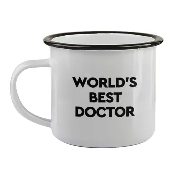 World's Best Doctor, Κούπα εμαγιέ με μαύρο χείλος 360ml