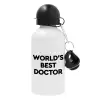 Metal water bottle, White, aluminum 500ml