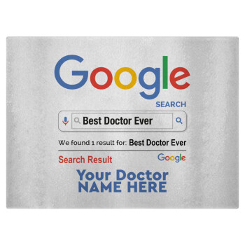 Searching for Best Doctor Ever..., Επιφάνεια κοπής γυάλινη (38x28cm)