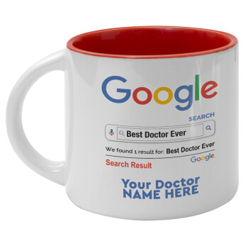 Searching for Best Doctor Ever..., Κούπα κεραμική 400ml Λευκή/Κόκκινη