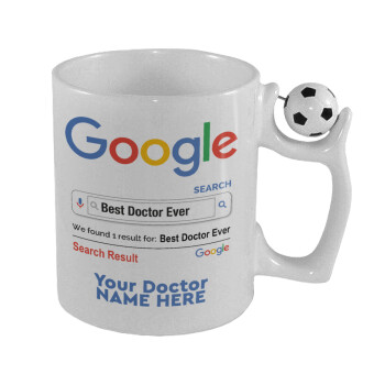 Searching for Best Doctor Ever..., Κούπα με μπάλα ποδασφαίρου , 330ml