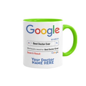 Searching for Best Doctor Ever..., Κούπα χρωματιστή βεραμάν, κεραμική, 330ml