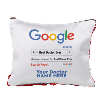 Searching for Best Doctor Ever..., Τσαντάκι νεσεσέρ με πούλιες (Sequin) Κόκκινο