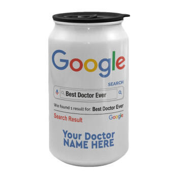 Searching for Best Doctor Ever..., Κούπα ταξιδιού μεταλλική με καπάκι (tin-can) 500ml
