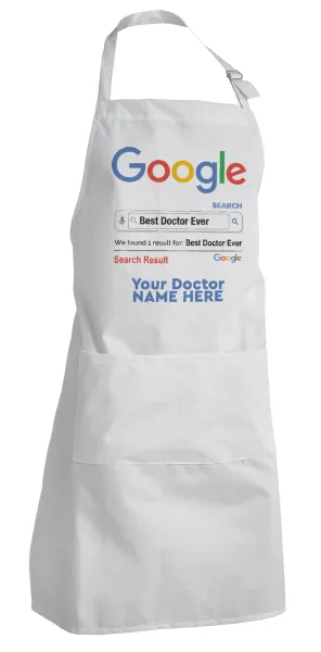 Searching for Best Doctor Ever... — Ποδιά μαγειρικής Σεφ Ολόσωμη Ενήλικων (με ρυθμιστικά και 2 τσέπες, one size)