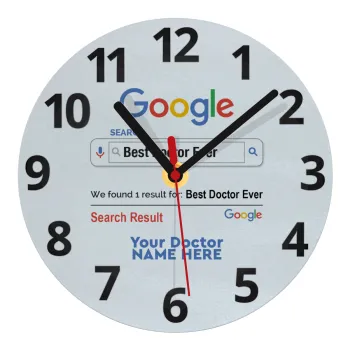 Searching for Best Doctor Ever..., Ρολόι τοίχου γυάλινο (20cm)