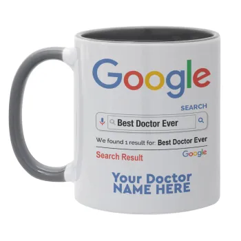 Searching for Best Doctor Ever..., Mug colored grey, ceramic, 330ml