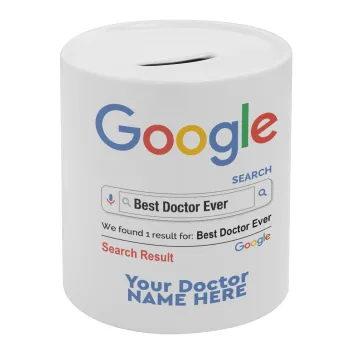 Searching for Best Doctor Ever..., Κουμπαράς πορσελάνης με τάπα