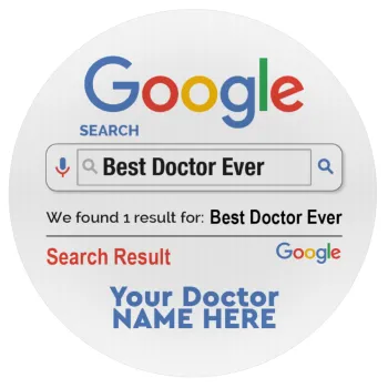 Searching for Best Doctor Ever..., Mousepad Round 20cm