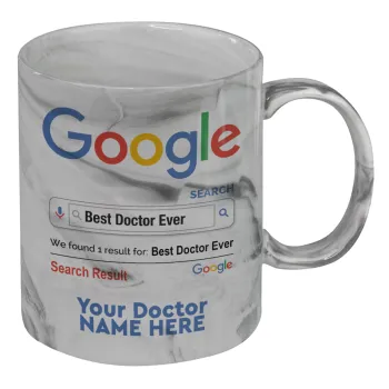 Searching for Best Doctor Ever..., Κούπα κεραμική, marble style (μάρμαρο), 330ml