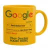 Ceramic coffee mug yellow, 330ml