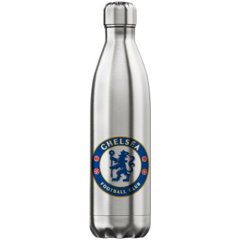 FC Chelsea, Μεταλλικό παγούρι θερμός Inox (Stainless steel), διπλού τοιχώματος, 750ml