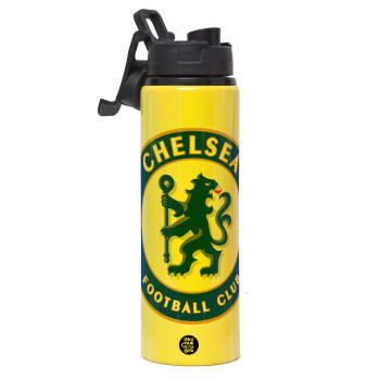 FC Chelsea, Μεταλλικό παγούρι νερού με καπάκι ασφαλείας, αλουμινίου 850ml