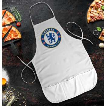 FC Chelsea, Ποδιά Σεφ / Σερβιτόρου Ολόσωμη κοντή Ενηλίκων με τσέπες (48x73cm)