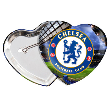 FC Chelsea, Κονκάρδα παραμάνα καρδιά (57x52mm)