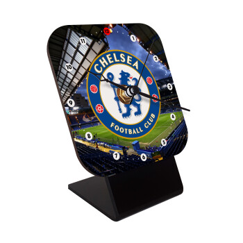 FC Chelsea, Επιτραπέζιο ρολόι ξύλινο με δείκτες (10cm)