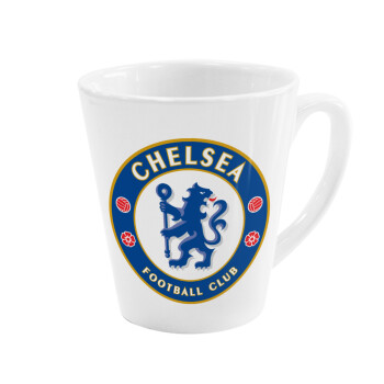 FC Chelsea, Κούπα κωνική Latte Λευκή, κεραμική, 300ml