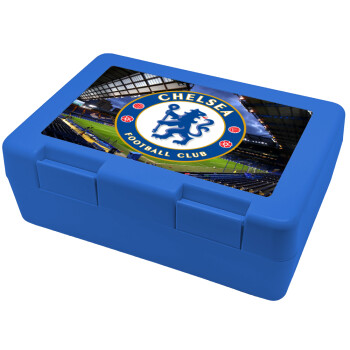 FC Chelsea, Παιδικό δοχείο κολατσιού ΜΠΛΕ 185x128x65mm (BPA free πλαστικό)