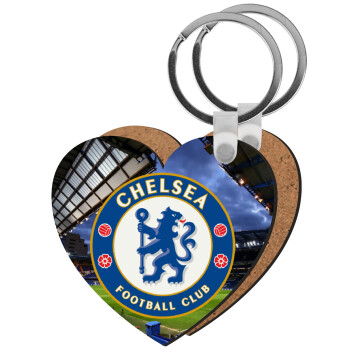 FC Chelsea, Μπρελόκ Ξύλινο καρδιά MDF