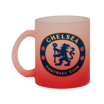 FC Chelsea, Κούπα γυάλινη δίχρωμη με βάση το κόκκινο ματ, 330ml