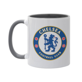 FC Chelsea, Κούπα χρωματιστή γκρι, κεραμική, 330ml